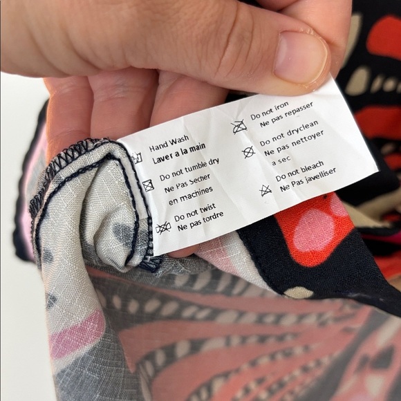 Maaji Pink and Black Patterned Button Down Blouse - M - Picture 4 of 7